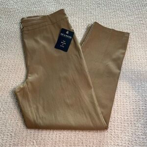 NWT Zac & Rachel Camel Oat Pull On Pants Size 12